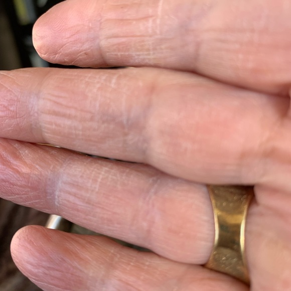 Italian JCM 925 Silver Wide Saddle Vermeil Ring Size 6 - Picture 4 of 9